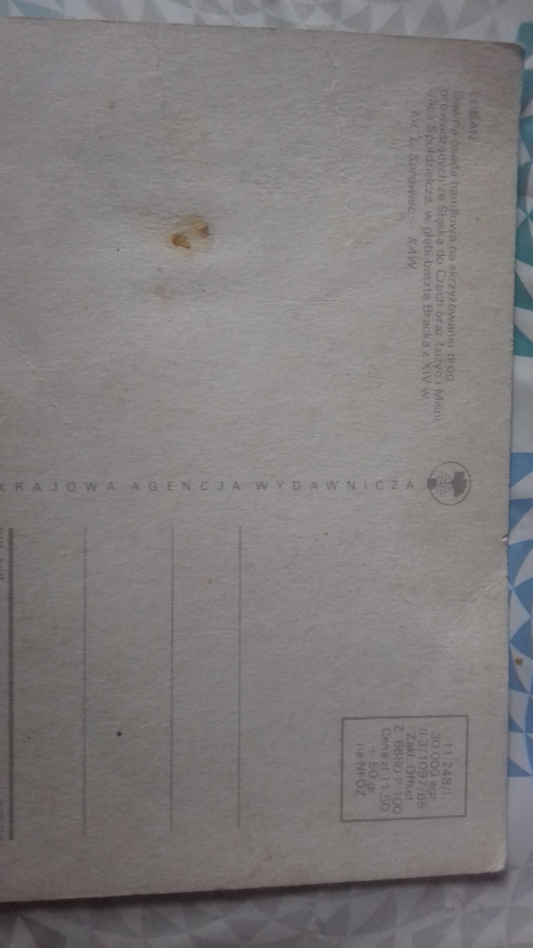 1985 LUBAŃ Kartka pocztowa widokówka