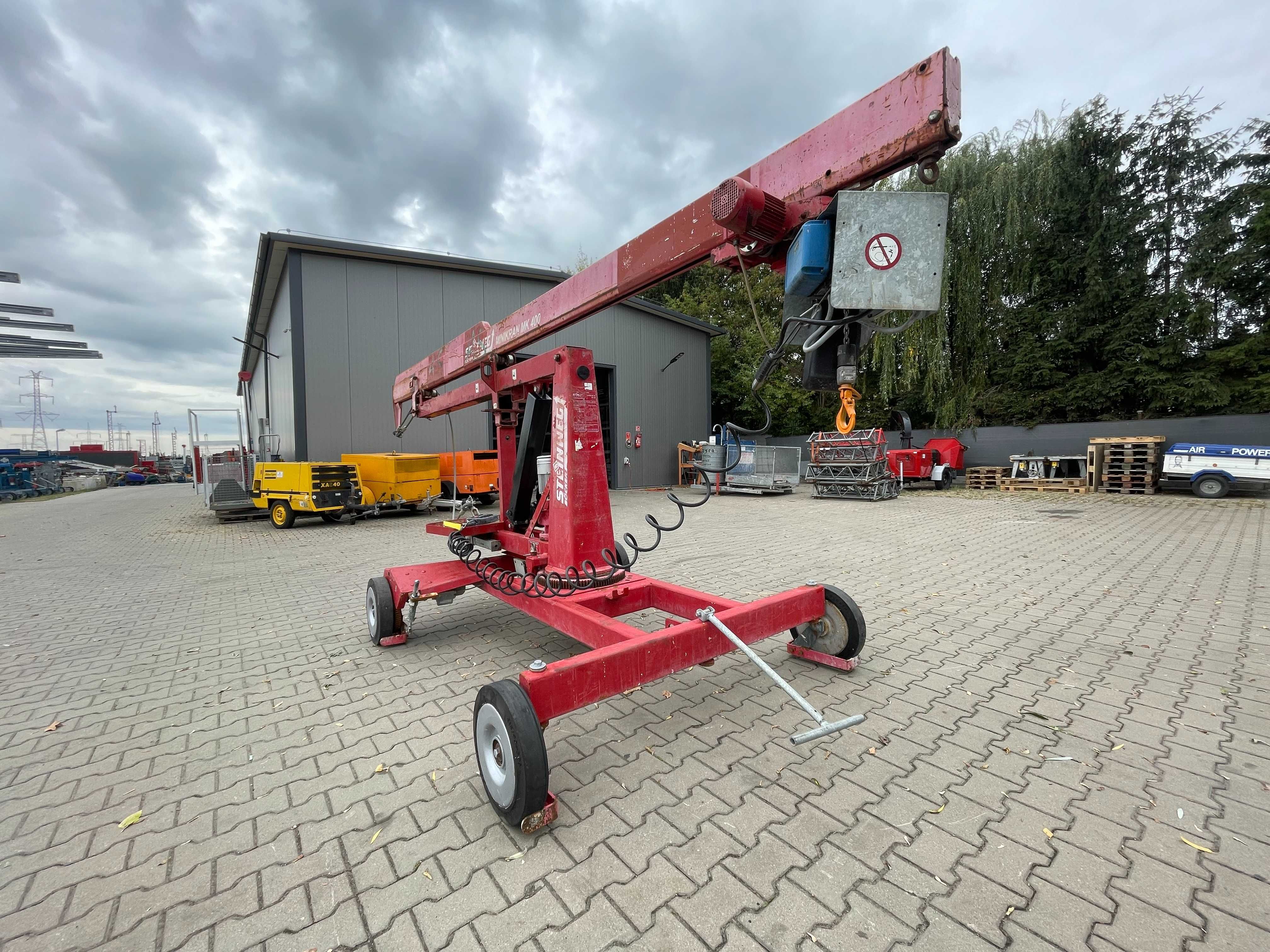 Mini Dźwig Żuraw budowlan Steinweg Bocker MK- 400/5 minikran podnośnik