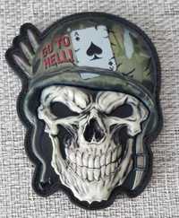 Naszywka Go To Hell  Militaria US Army Vietnam