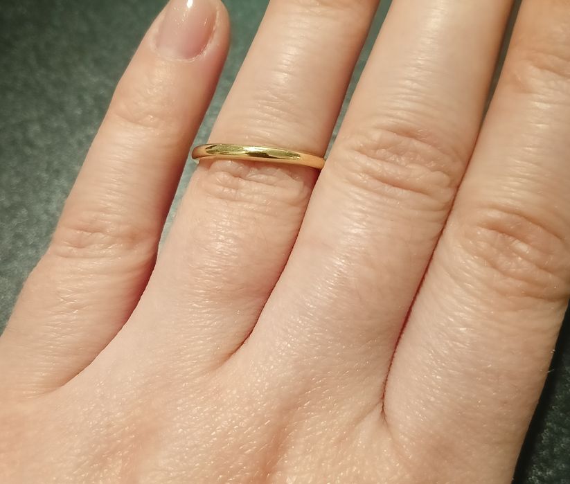 Obrączka 585 1,64g rozm.14