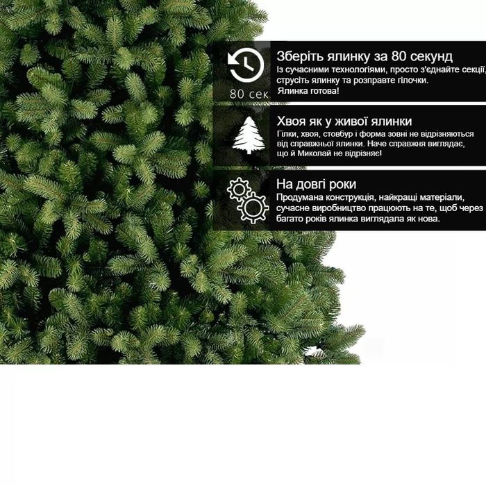 Штучна ялинка Бейберрі 183 см