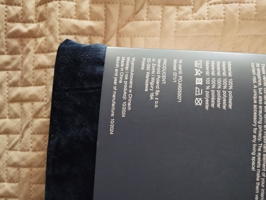 Dwie zasłony aksamitne welurowe Smukee 140/250 2x zasłona na kółkach