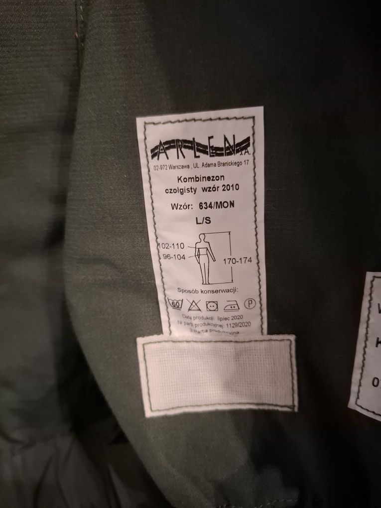 Kombinezon czołgisty 634/mon roz.L/S nowy