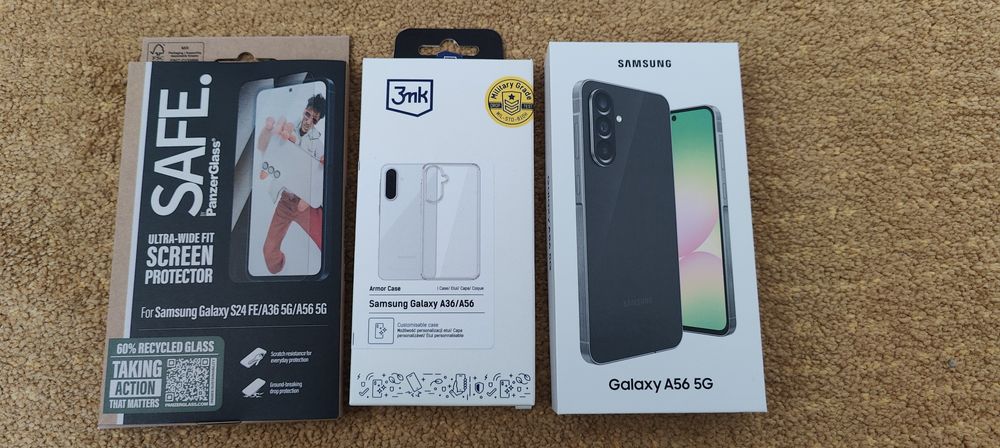 Samsung Galaxy A56 5G 128Gb [desbloqueado e selado] + capa e protetor