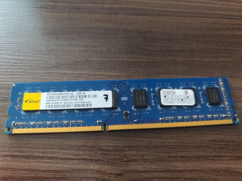 Ddr3 elixir 1333mhz 4gb w jednej kości