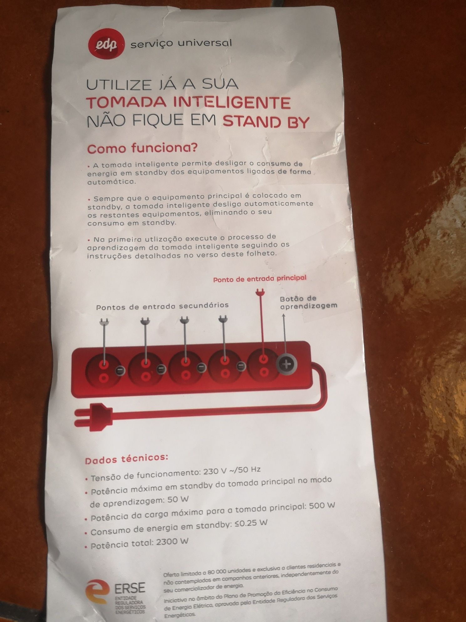 Extensão/tomada inteligente