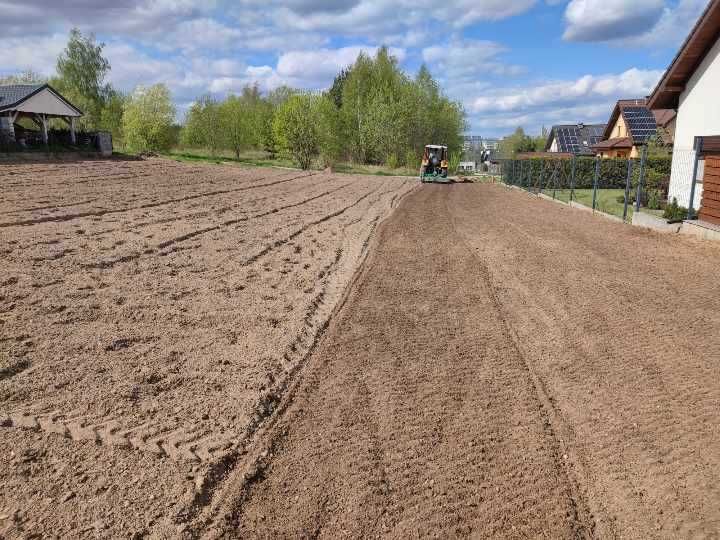 Minikoparka, wywrotka-traktor, glebogryzarka, mulczer, orka kultywator