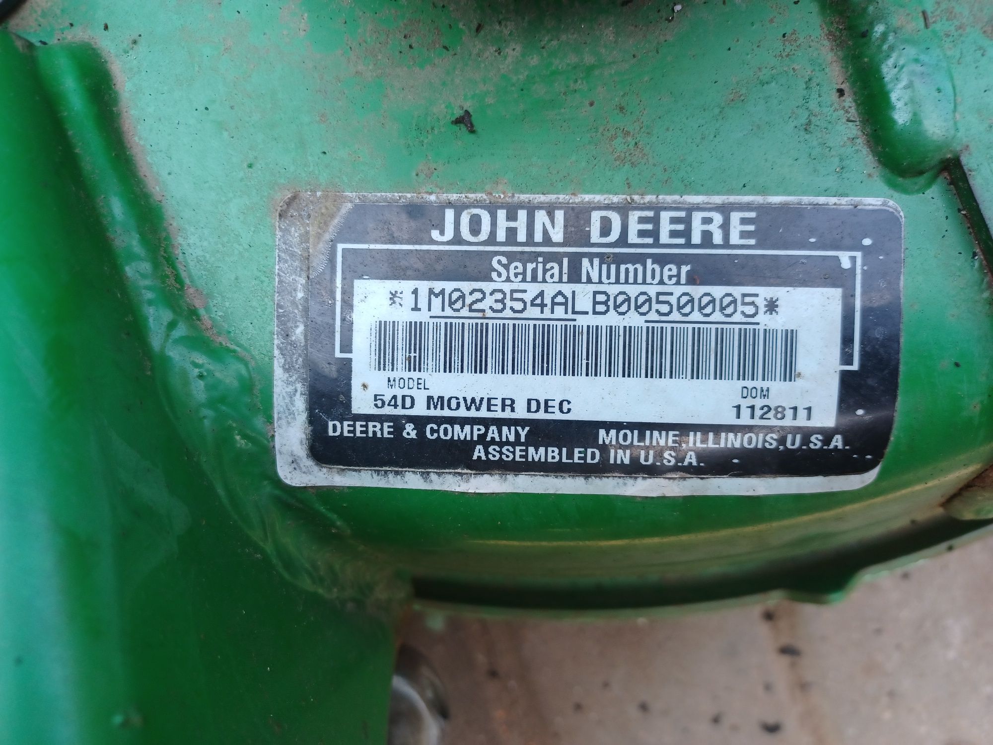 Kosisko agregat tnący john deere