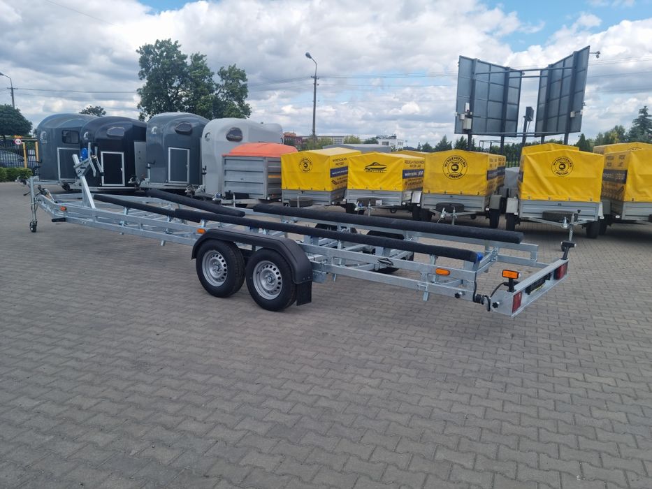 Przyczepa podłodziowa 3500kg KamCzepka knott nowa do 980 dł do łodzi