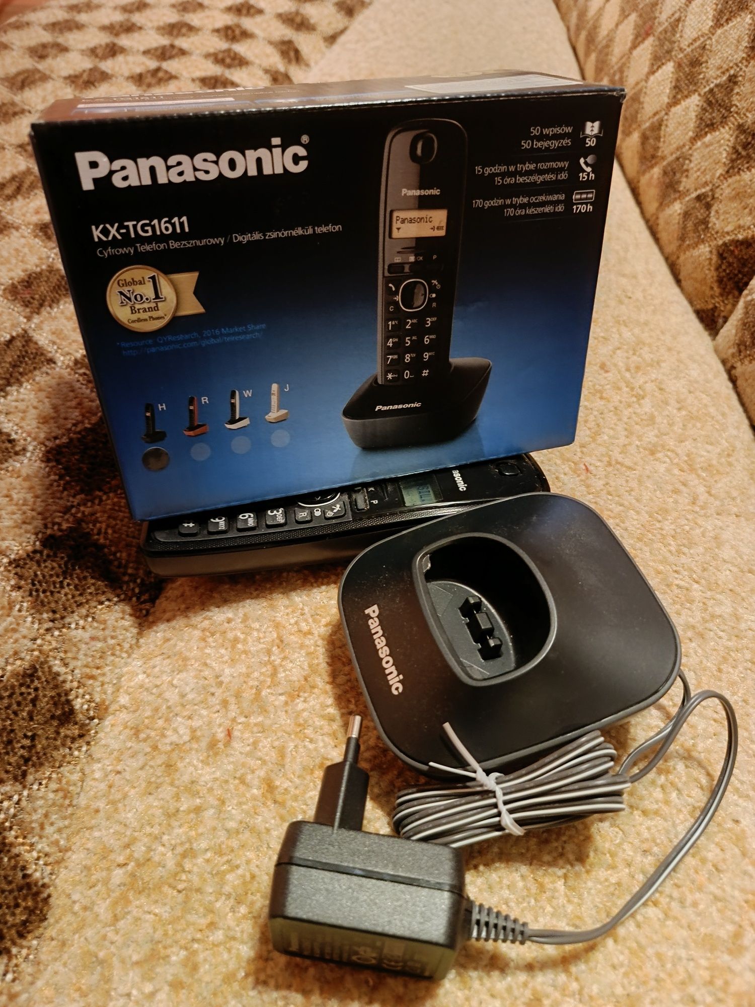Telefon bezprzewodowy stacjonarny Panasonic kx-tg1611