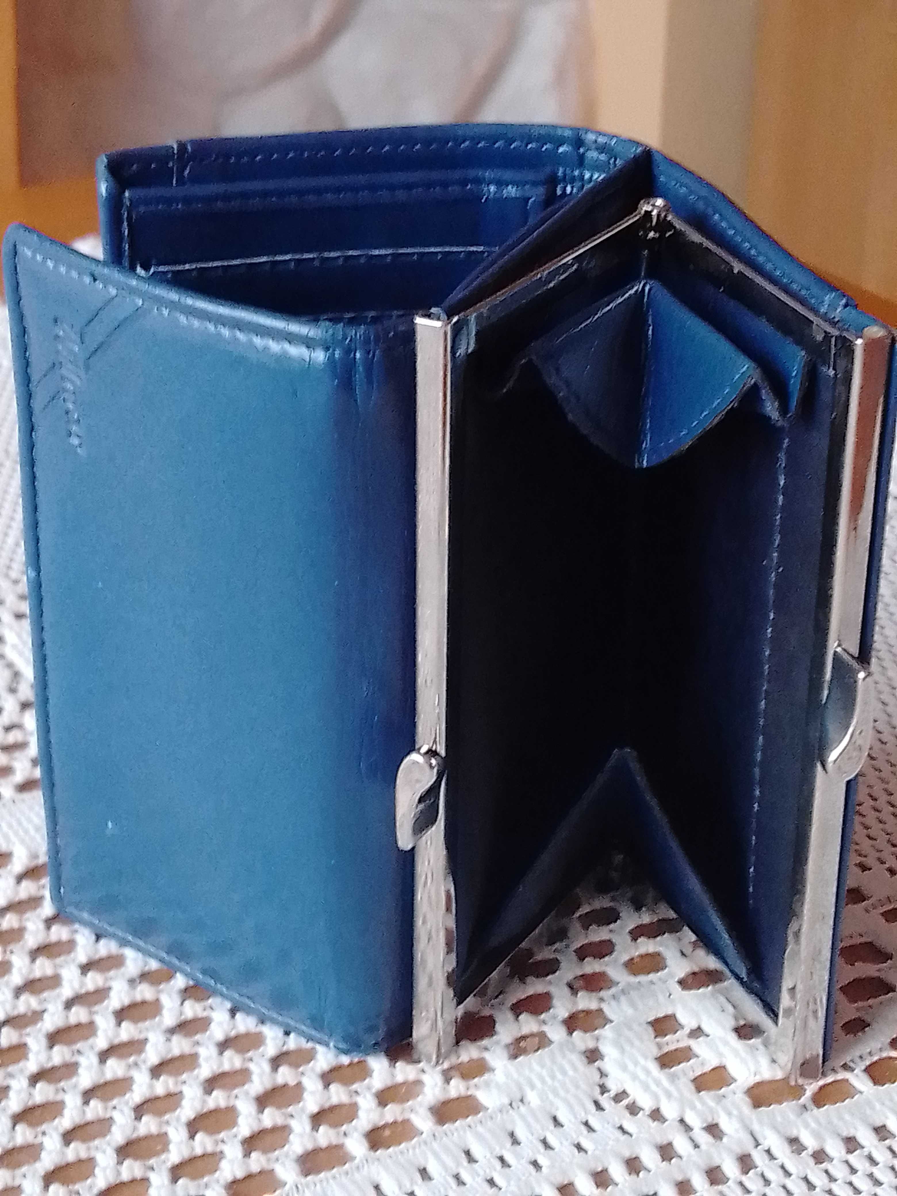 Portfel Wilmar 12 cm z włoskiej skóry !!