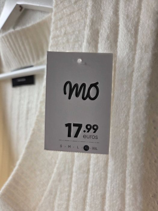 Colete de malha da Mo, tamanho L