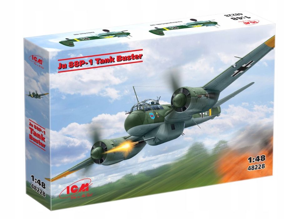 ICM 48228 Samolot Junkers Ju 88P-1 Tank Buster model w skali 1/48