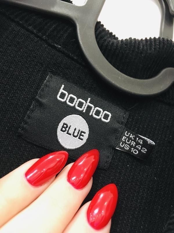 чорний вельветовий преміумкомбінезон карго з поясом boohoo хл