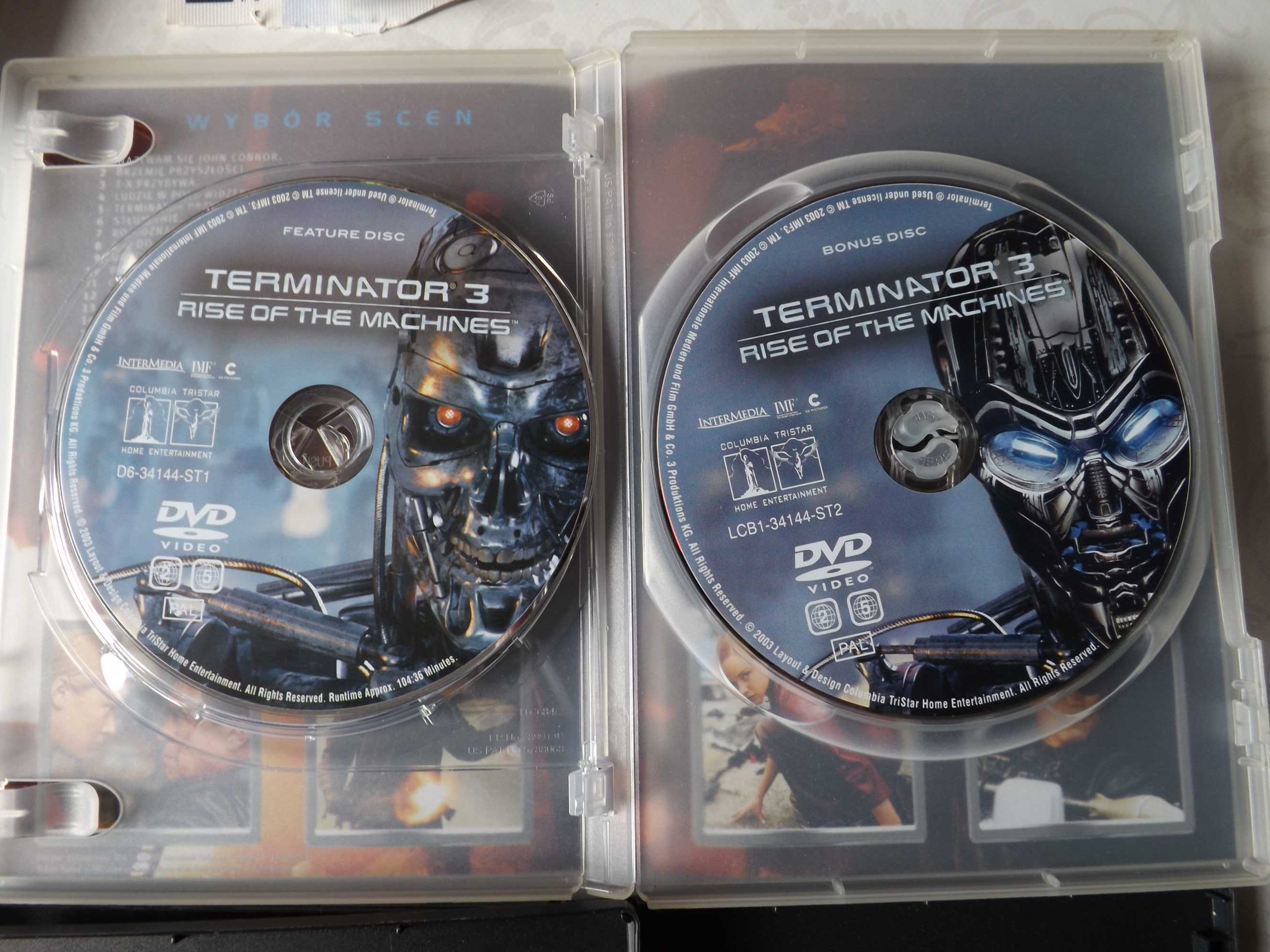 Terminator kolekcja Bunt , ocalenie, dzień sądu  film bajka  dvd