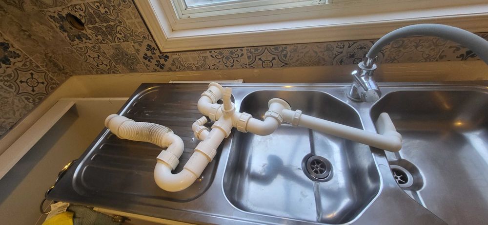 Zlewozmywak duży dwukomorowy