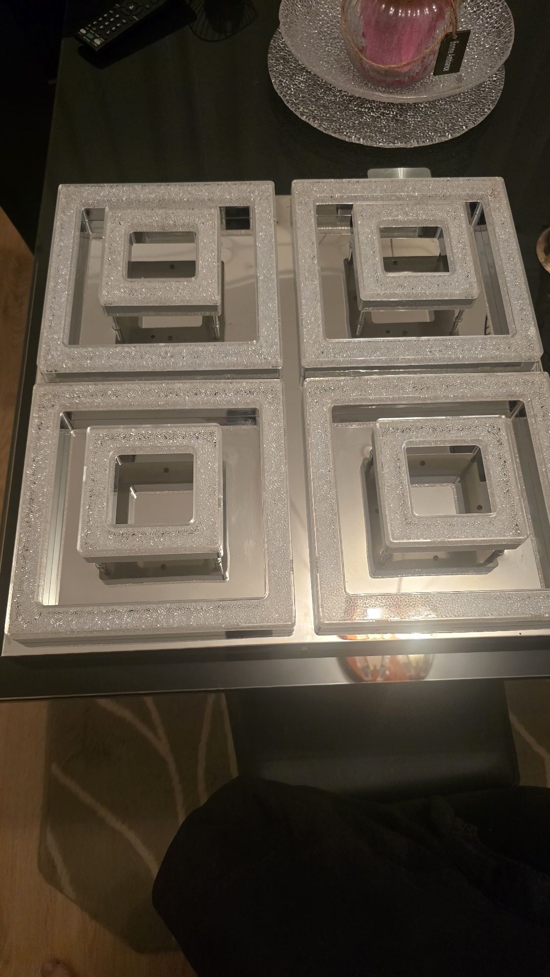 Candeiro led branco teto como novo