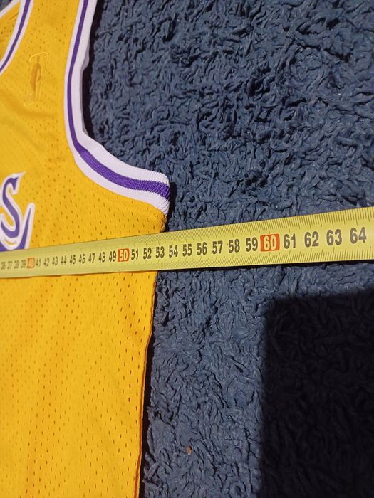 Żółta koszulka LA Lakers Mitchell&Ness nr. 73 Rodman
