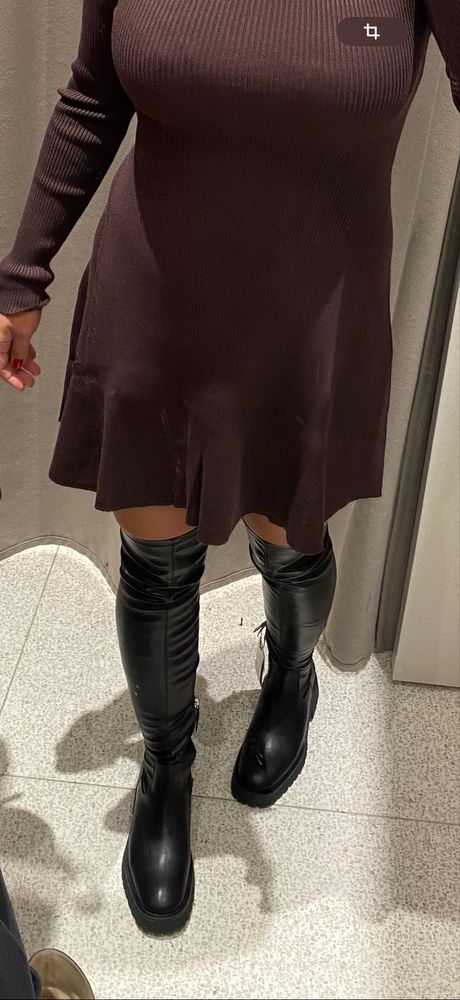 Ботфорты чудок Zara 37p