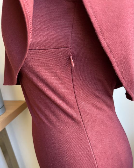 Burgundowa sukienka hiszpanka vubu