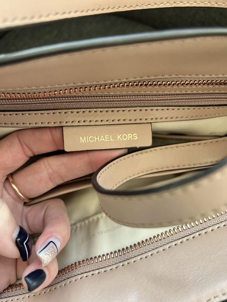 Сумка michael kors whitney large soft pink leather tote