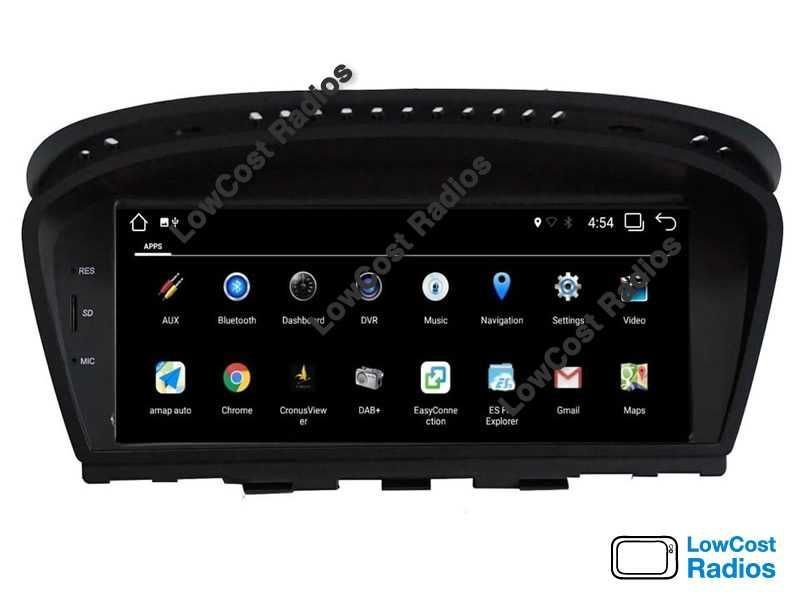 Auto Rádio GPS ANDROID BMW E60, E61, E90, E91 (Série 3 e 5) Wifi USB