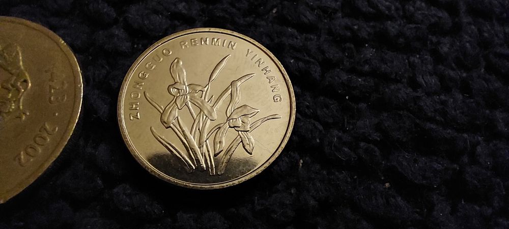 2 monety 1 dirhams Maroko i 1 Juan Chiny