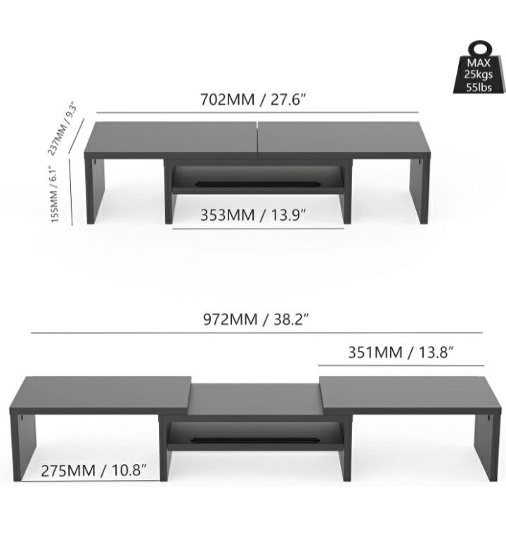 Podstawka pod monitor organizer na biurko Fitueyes