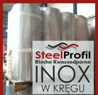 Kwasówka Nierdzewka Blacha w Kręgu 9,90 PLN INOX  1.4301 2B w rolce