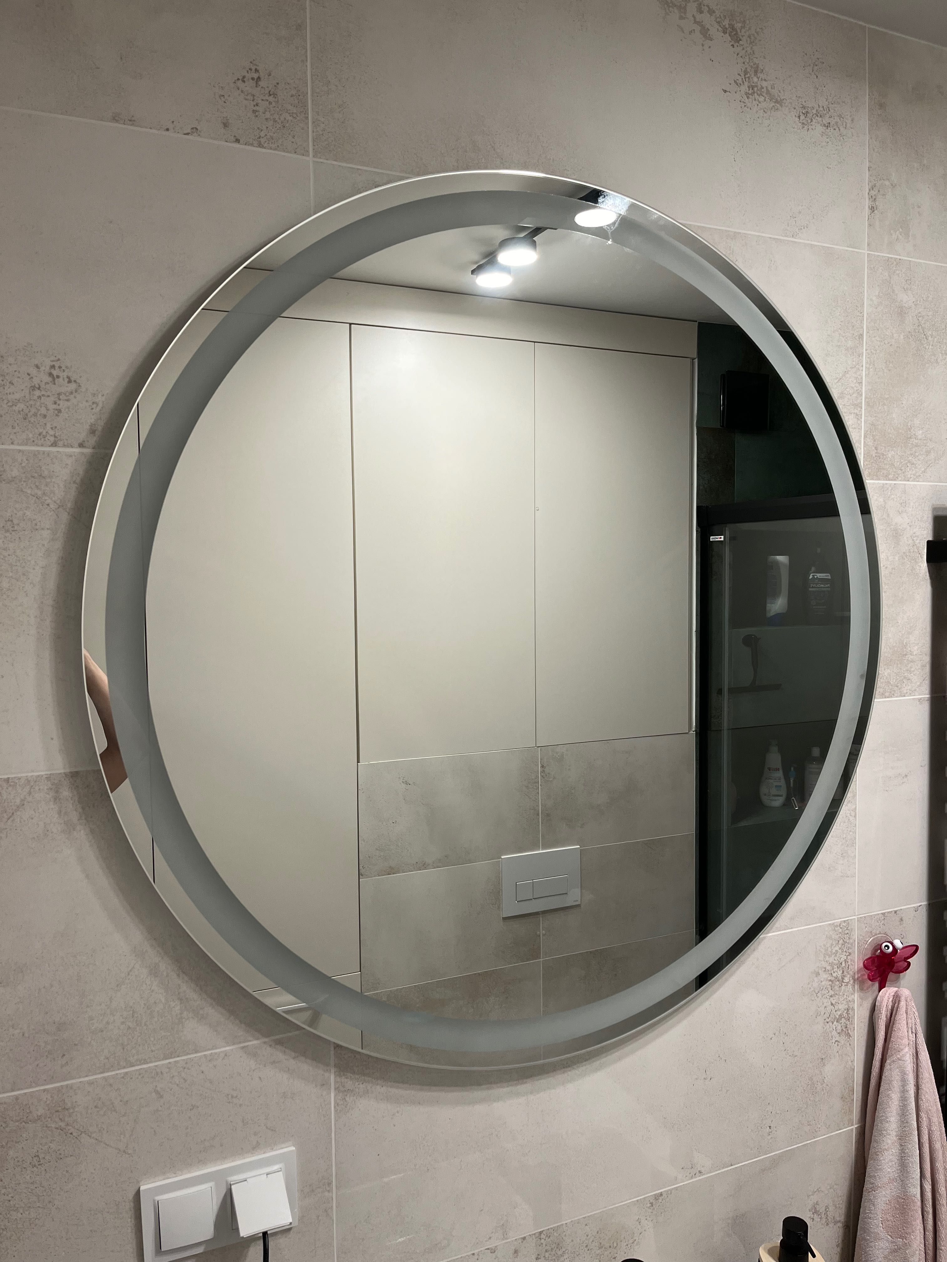 Lustro okrągłe 100cm LED (Quatro)