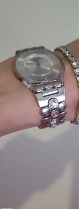 Swatch часы женские  Swarovski оригинал