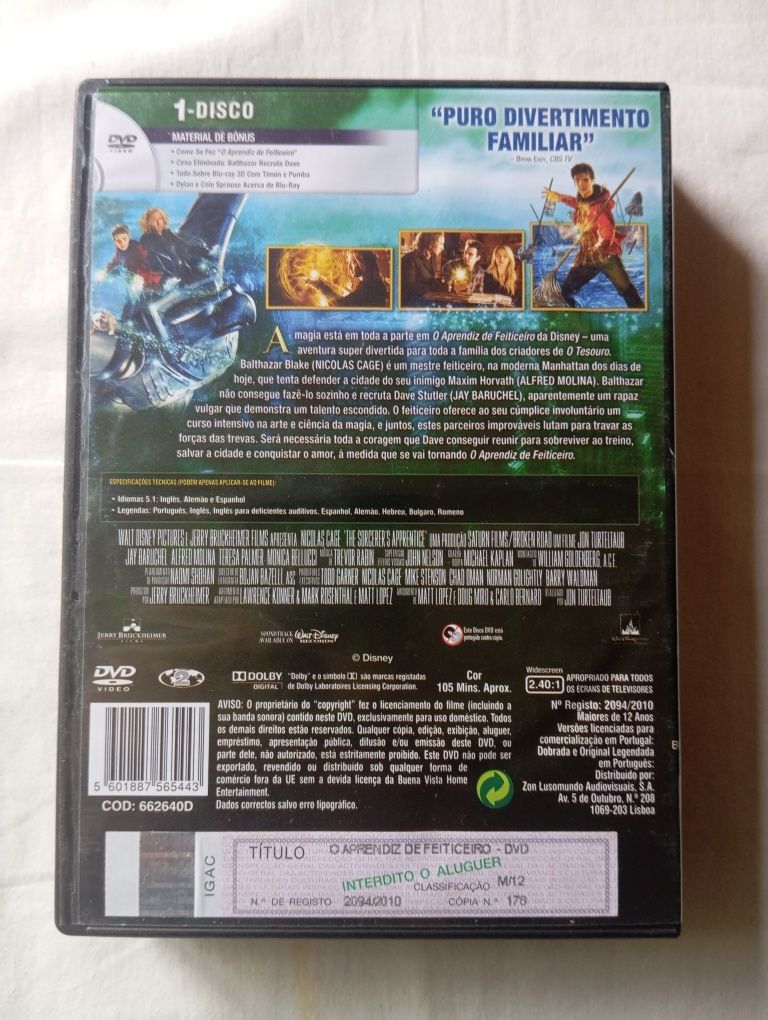 DVD O Aprendiz de Feiticeiro
