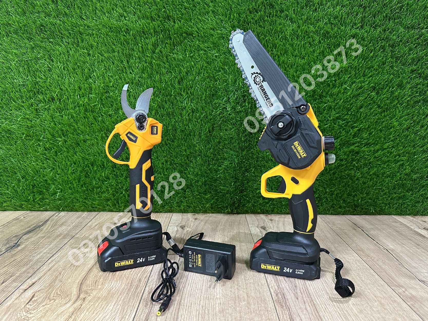 Набор 2/1 DeWALT Секатор DCMPP540P1 + Мини пилка DCM160N 24V5Ah (2акб)