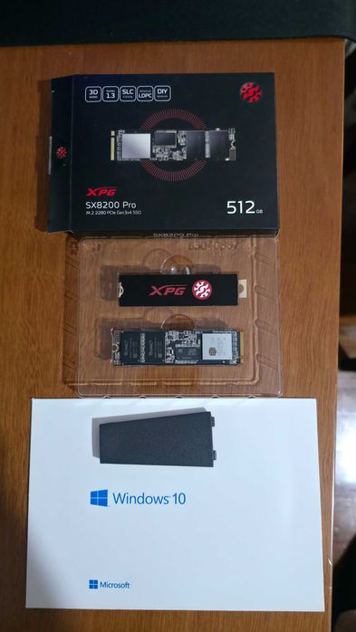 ADATA 512GB M.2 PCIe NVMe XPG SX8200 Pro windows 10 pro