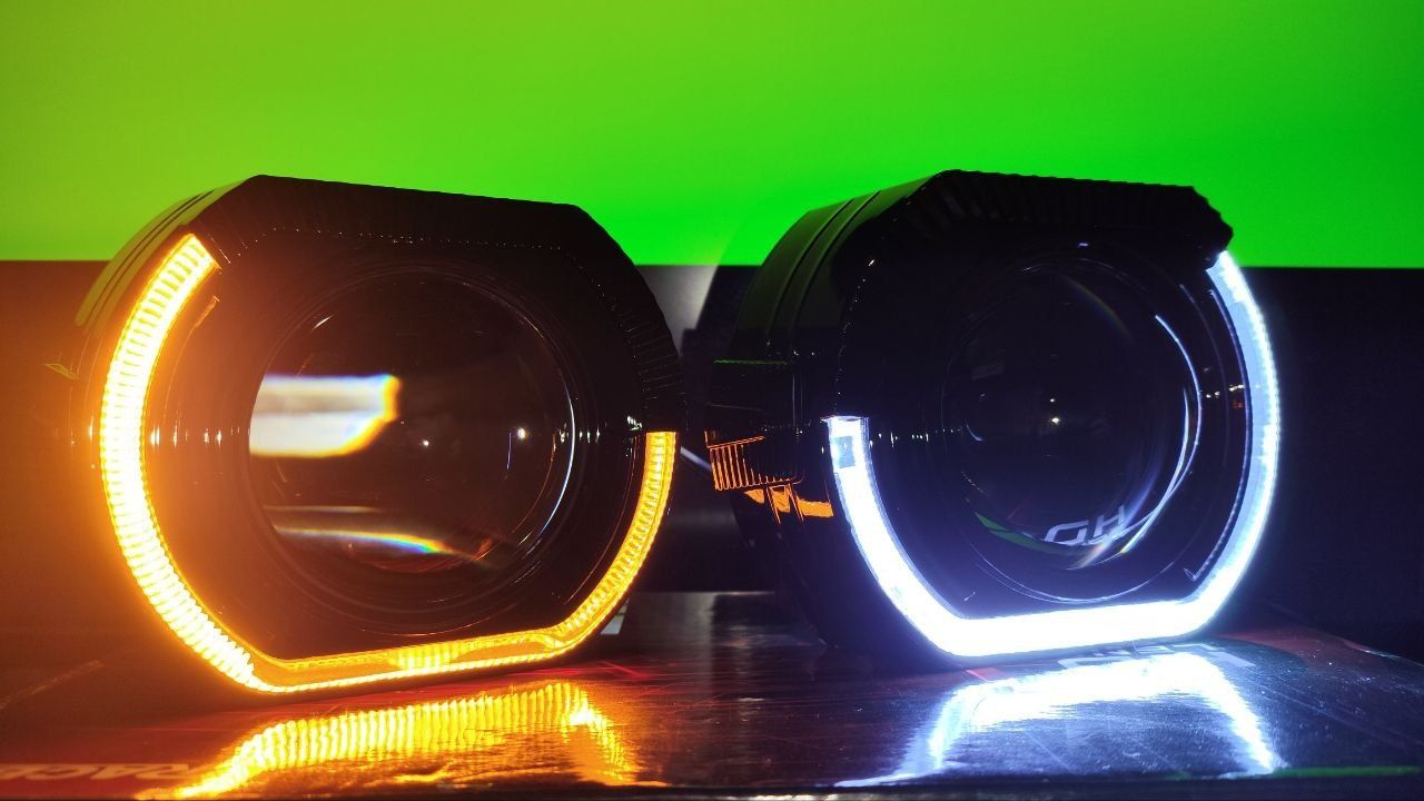 Би лед Світлодіодні лінзи Bi led 3Дюйма 6000К 55-67Вт. h4-h7