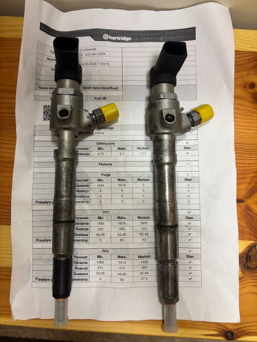 Wtryski po regen. 1,6 TDI VW, Skoda,Seat