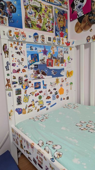 ІКЕА Дитяче ліжко SUNDVIK СУНДВІК з матрацом KRUMMELUR 120x60см