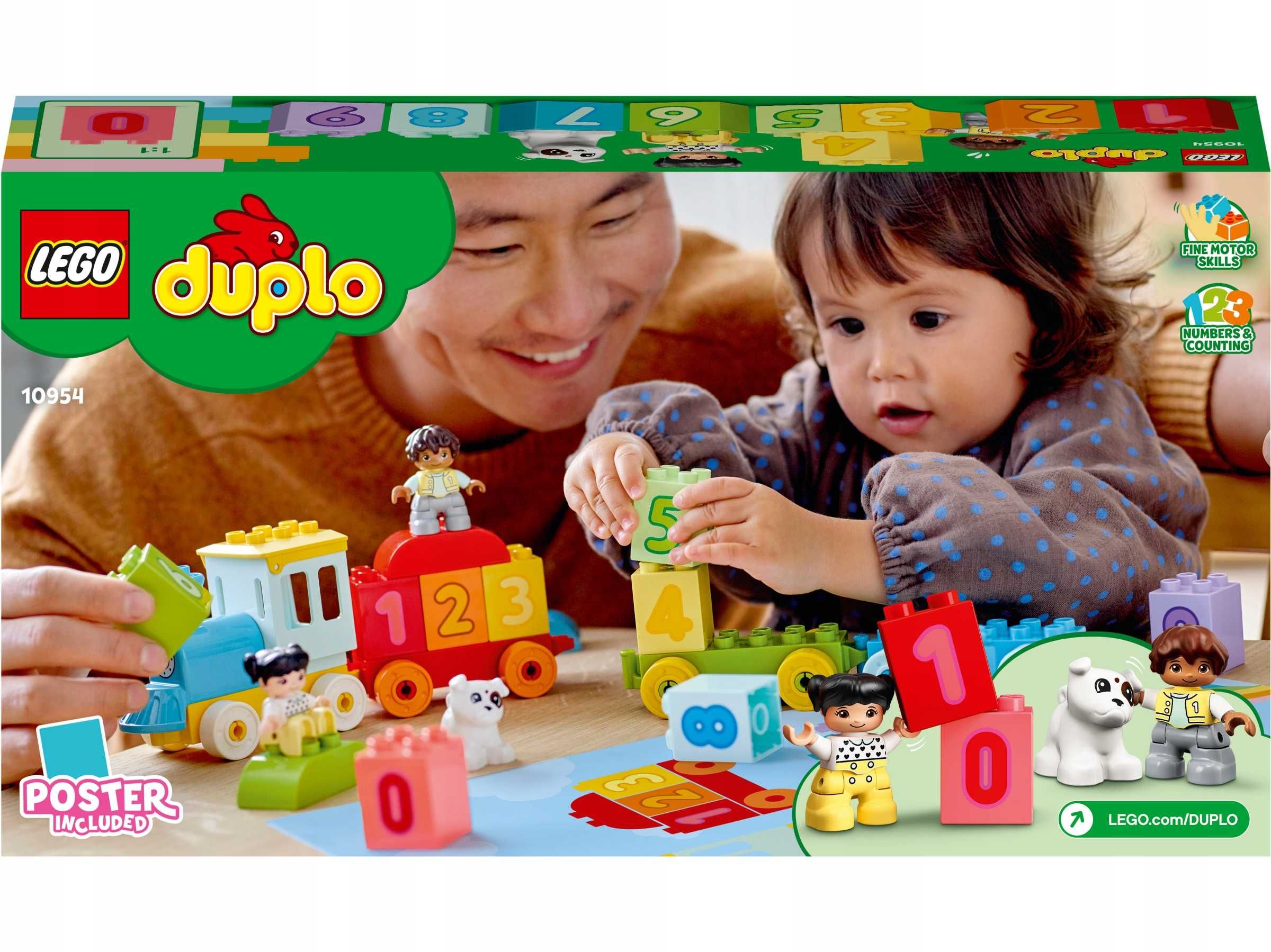 LEGO DUPLO Pociąg z cyferkami nauka liczenia