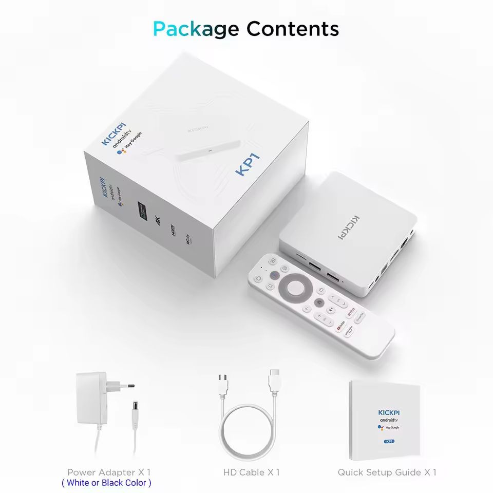 Kickpi KP1, 2/32, налаштована, сертифікована, Android TV 12