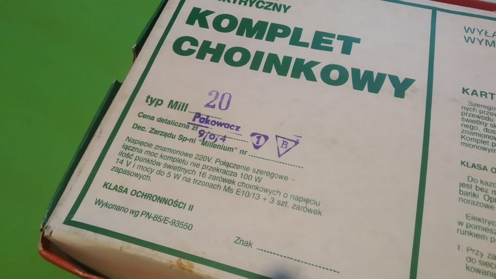 Lampki choinowe latarenki  z PRL-u