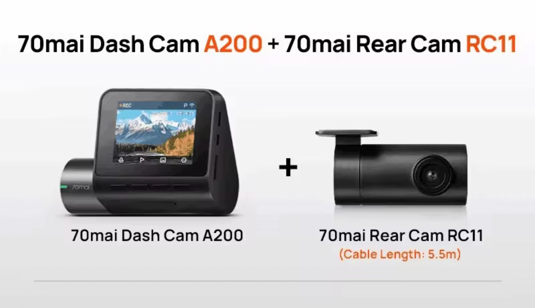 Автомобільний відеореєстратор Xiaomi 70mai Dash Cam A200