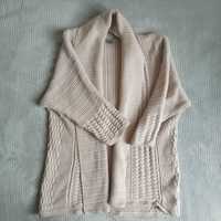 Sweter damski kardigan jasny beż H&M rozmiar S
