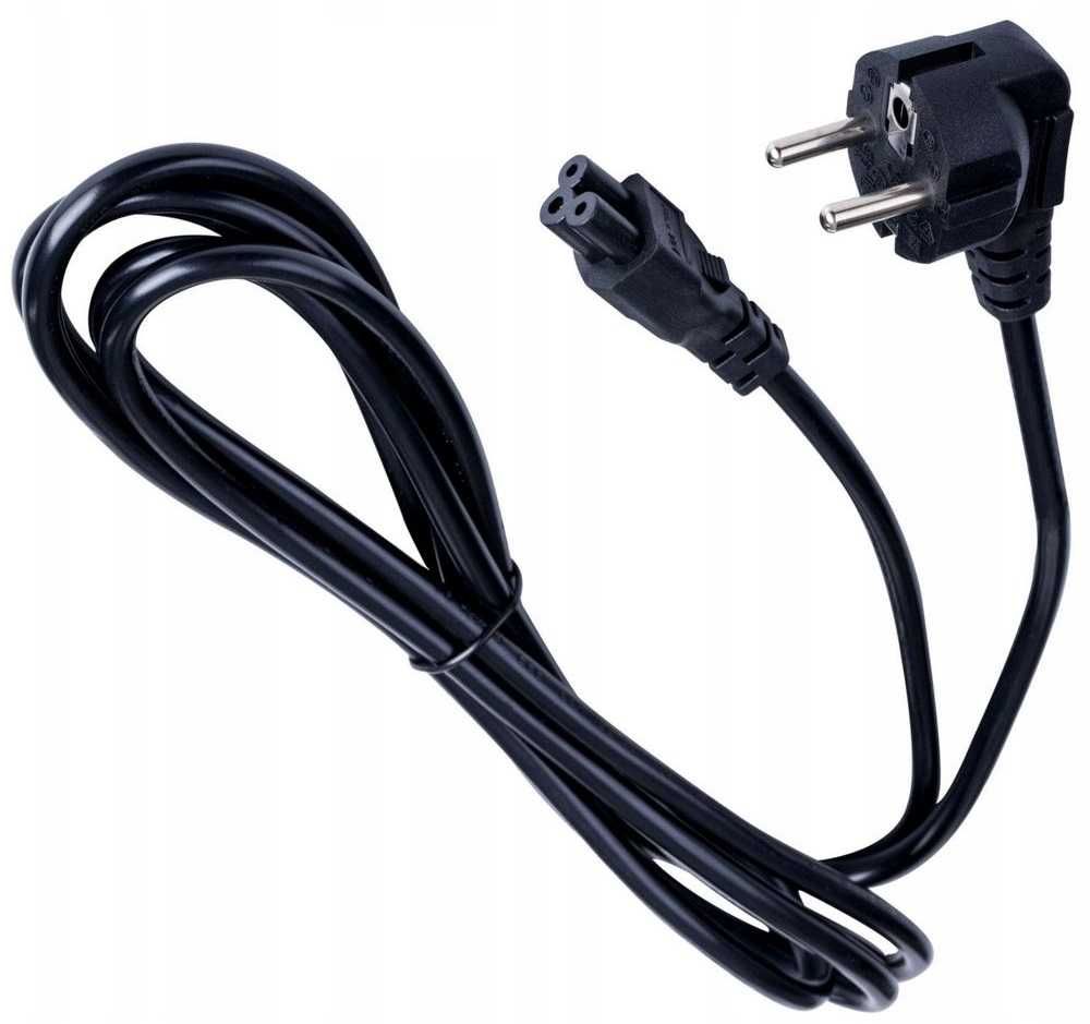 Kabel zasilający Koniczynka Laptop Zasilacze 5m * Solidny Przewód