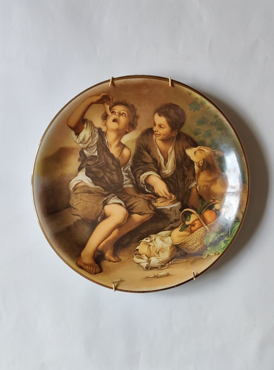 Angielski talerz do zawieszenia Debonair Pottery porcelana ozdoba domu