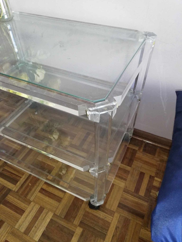 Estante em vidro para sala/quarto