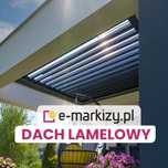 Zadaszenie tarasu dach do pergoli lamelowy aluminiowy SB400R