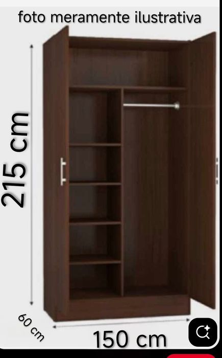 Roupeiro com portas de correr