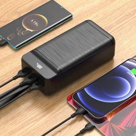 Павербанк 80000mAh  зі швидкою зарядкою + ліхтарик XO PR160 є ОПТ