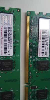 Оперативная память Transcend 1 G DDR 2. 800 DIMM 5-5-5.