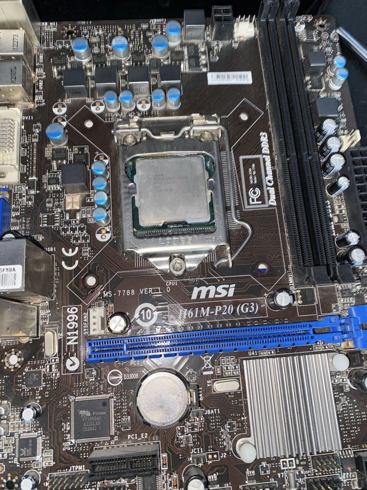 Płyta Główna Msi H61M-P20(G3) + I3 2120 + Cooller